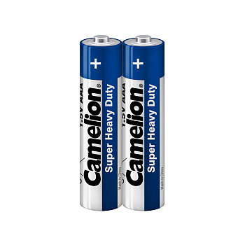 Батарейка CAMELION Super Heavy Duty R03P-SP2B 2 шт. в плёнке (R03P-SP2B)