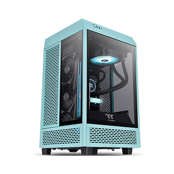 Компьютерный корпус Thermaltake The Tower 100 Turquoise без Б/П (CA-1R3-00SBWN-00)