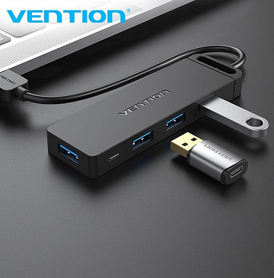 Хаб USB Vention CHKBB - Black (CHKBB)