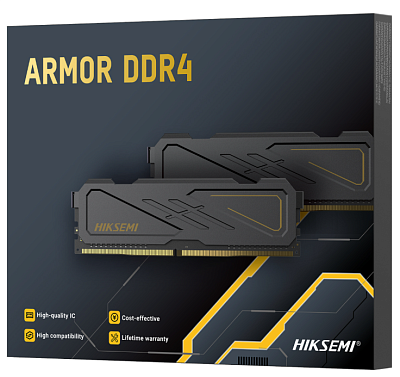 Оперативная память Hiksemi (Hikvision) Armor DDR4 16 GB kit (2x8GB) 3200MHz, Black (HSC416U32D3)