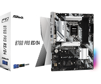 Материнская плата ASRock B760 PRO RS/D4 LGA1700 (B760 PRO RS/D4)  Материнская плата ASRock B760 PRO RS/D4 LGA1700 (B760 PRO RS/D4)
