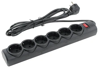 Сетевой фильтр Defender DFS 155 Черный 6 розеток, 5 м (защита от ВЧ и импульсных помех) (99496) Сетевой фильтр Defender DFS 155 Черный 6 розеток, 5 м (защита от ВЧ и импульсных помех) (99496)