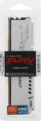 Оперативная память Kingston FURY Beast EXPO DDR5 16GB 6000MT/s, White (KF560C36BWE2-16)