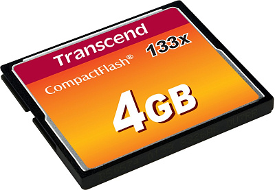 Карта памяти Flash Transcend TS4GCF133, Compact Flash 4GB 133x (TS4GCF133)