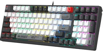 Клавиатура игровая беспроводная Bloody WS98 Bloody Grey  (WS98 Bloody Grey)