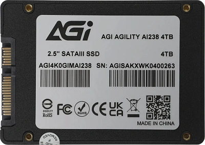 Твердотельный накопитель SSD AGI AI238 4TB, 2.5", SATA III (AGI4K0GIMAI238)