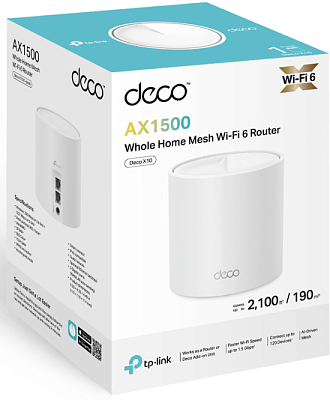 Домашняя Mesh Wi-Fi система Tp-Link Deco X10 1 устройство (Deco X10(1-pack))