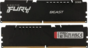 Оперативная память Kingston Fury Beast (AMD+Intel), DIMM DDR5 32 GB kit (2x16GB)  (KF560C36BBE2K2-32)