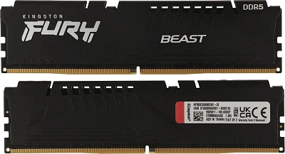 Оперативная память Kingston Fury Beast (AMD+Intel), DIMM DDR5 32 GB kit (2x16GB)  (KF560C36BBE2K2-32)