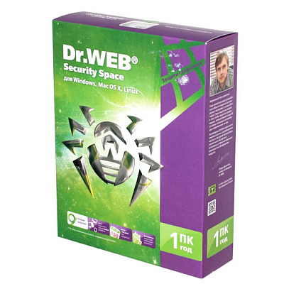 Антивирус DoctorWeb (BHW-BK-12M-1-A3) 1ПК на 1год 