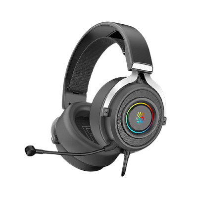 Гарнитура A4Tech Bloody G535 2m,USB,LED,Black-Silver (G535/BLACK-SILVER)
