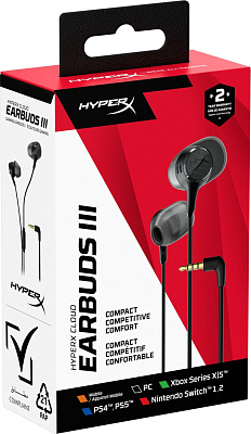 Наушники HyperX Cloud Earbuds III Black (BN7R9AA)