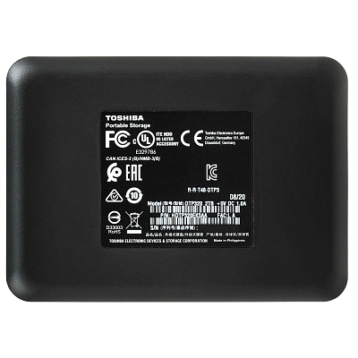 Внешний жесткий диск Toshiba 2Tb Canvio Ready 2.5", Black, USB3.2 Gen1 (HDTP320EK3AA)
