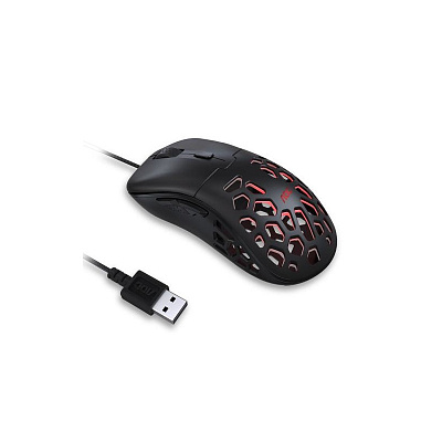 Мышь игровая AOC GM510B 6 кн. 16000 dpi, USB2.0 кабель 1.8 м Черный GM510B (GM510B)