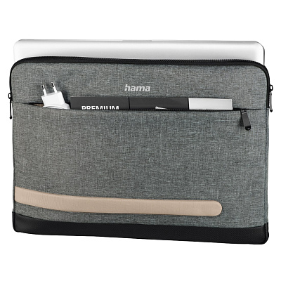 Чехол для ноутбука Hama Terra, 15.6", Grey (00196603)