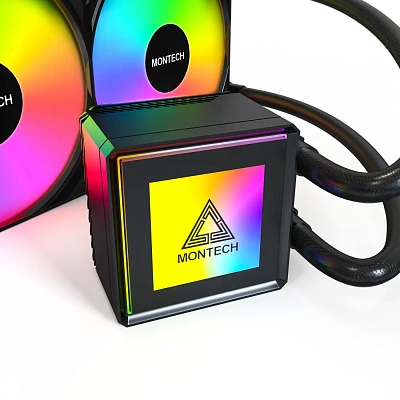 Водяное охлаждение для CPU Montech PureFlow ARGB 360, Black (PureFlow ARGB 360 (B))