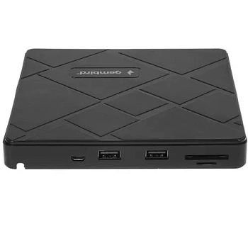 Внешний оптический привод Gembird DVD-USB-04 black, box (DVD-USB-04)