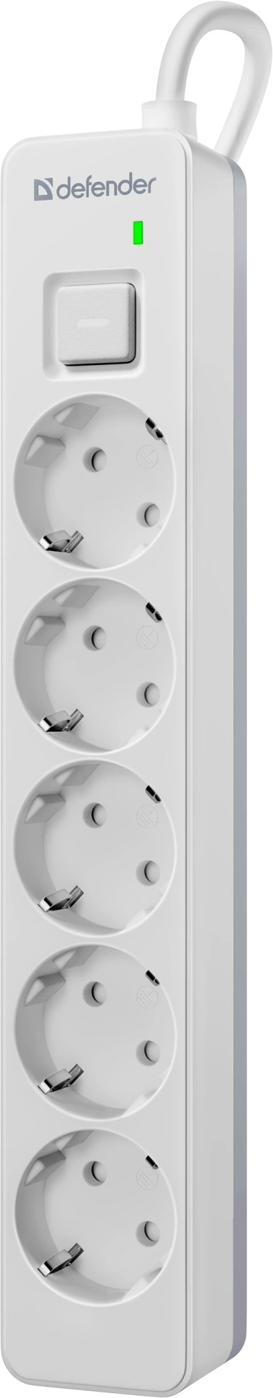 Сетевой фильтр Defender DFS 131 - 1,5 М, 5 розеток, белый (99430) Сетевой фильтр Defender DFS 131 - 1,5 М, 5 розеток, белый (99430)