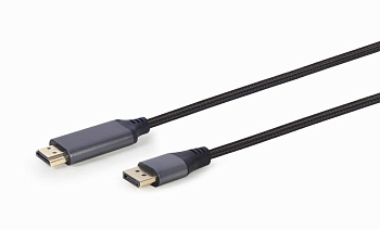 Кабель SVGA, DisplayPort to HDMI, 1.8m, Cablexpert CC-DP-HDMI-4K-6 (CC-DP-HDMI-4K-6)