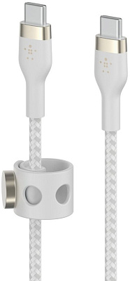 Кабель Belkin USB-C to USB-C, 1M, White (CAB011BT1MWH)