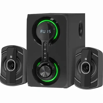 Колонки Defender Eclipse (2.1) - Black, SD, USB, FM, MP3, LED (65593)