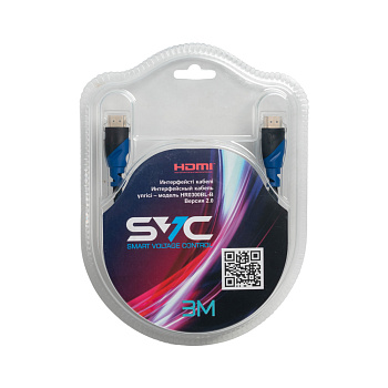 Интерфейсный кабель SVC HDMI-HDMI HR0300BL-B 3 м (HR0300BL-B)