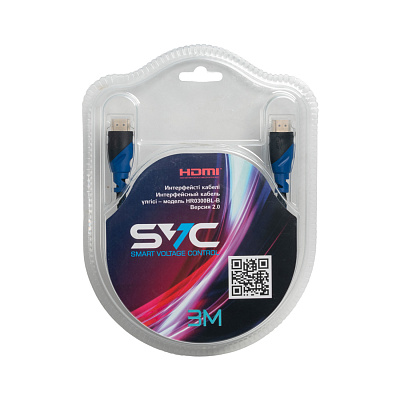 Интерфейсный кабель SVC HDMI-HDMI HR0300BL-B 3 м (HR0300BL-B)