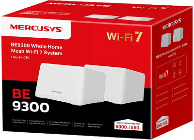 Домашняя Mesh Wi-Fi система Mercusys Halo H47BE 2-pack (Halo H47BE(2-pack))