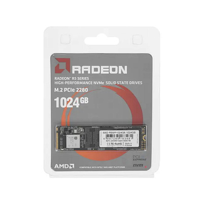 Твердотельный накопитель SSD AMD Radeon R5MP1024G8 1024GB M.2 NVMe PCIe 3.0x4 (R5MP1024G8)
