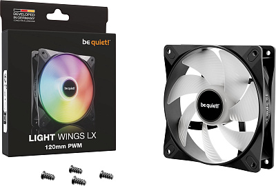 Вентилятор для компьютерного корпуса Bequiet! Light Wings LX 120mm PWM (BL120)