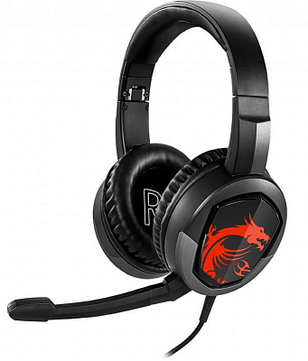 Гарнитура MSI Immerse GH30 Gaming, 1.5m, Black-Red (IMMERSE GH30 GAMING)