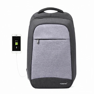 Рюкзак для ноутбука 15.6" Tigernu T-B3335, Grey, Оксфорд/Полиэстер (T-B3335 GREY)