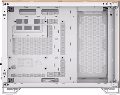 Корпус Corsair 2500X, White - Bamboo Wood (CC-9011288-WW)