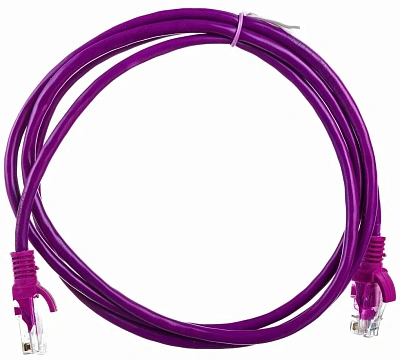 Патч-корд UTP Cablexpert PP12-1.5M/V, кат.5e, 1.5м, литой, многожильный (фиолетовый) (PP12-1.5M/V)