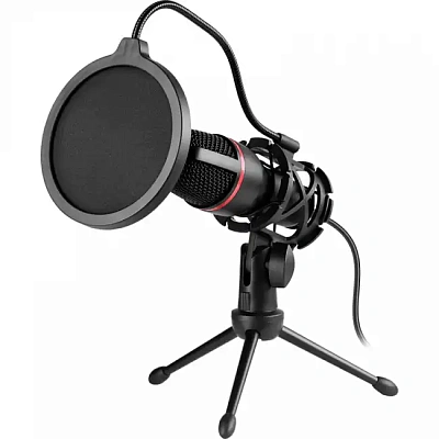 Игровой стрим микрофон Defender Forte GMC 300 USB, провод 1.5 м (64631)