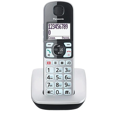 Радиотелефон PANASONIC KX-TGE510 (RUS) Серебристый (KX-TGE510RUS)