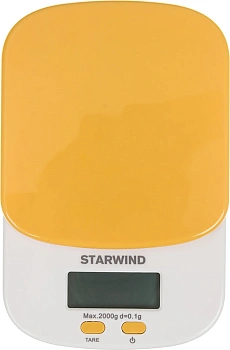Весы кухонные электронные Starwind оранжевый (SSK2158)