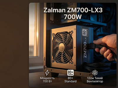 Блок питания Zalman ZM700-LX3 700W (ZM700-LX3)