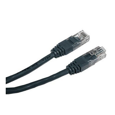 Патч-корд UTP Cablexpert PP12-15M/BK кат.5e, 15м, литой, многожильный (чёрный) (PP12-15M/BK)
