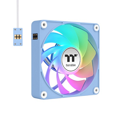 Кулер для компьютерного корпуса Thermaltake CT120 ARGB Sync PC Cooling Fan Hydrangea Blue 3 pack (CL-F198-PL12BU-A)