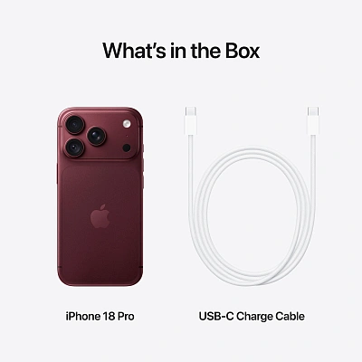 Смартфон Apple iPhone 18 Pro 256GB Burgundy  Model A3714 (MJRR4AF/A)