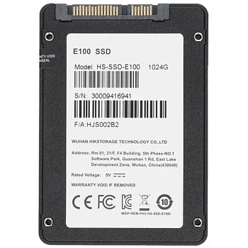 Твердотельный накопитель SSD SATA 1 TB Hiksemi E100 (HS-SSD-E100 1024G)