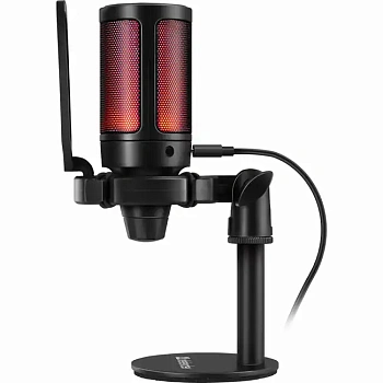 Игровой стрим микрофон Defender Impulse GMC 600 USB, RGB (64660)