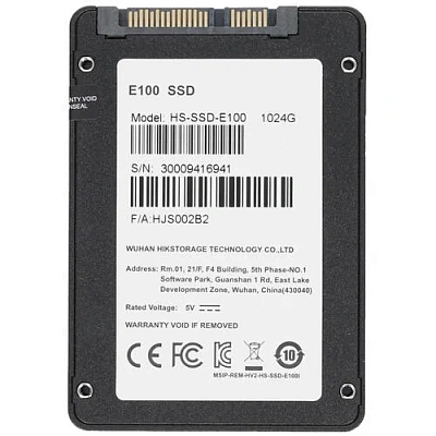 Твердотельный накопитель SSD SATA 1 TB Hiksemi E100 (HS-SSD-E100 1024G)