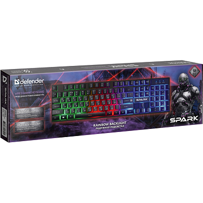 Клавиатура игровая Defender Spark GK-300L RU (45300)
