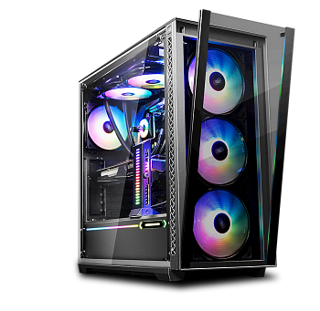  Компьютерный корпус Deepcool MATREXX 70 ADD-RGB 3F без Б/П (DP-ATX-MATREXX70-BKG0P-3F)