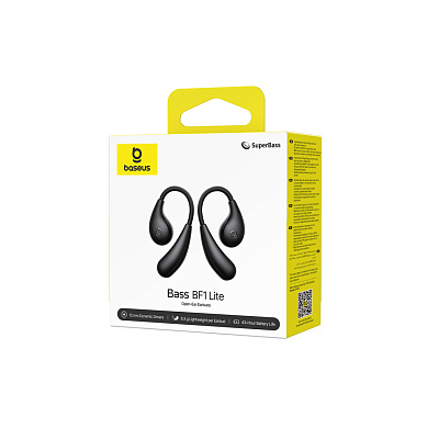 Наушники Baseus Bass BF1 Lite Open-Ear True Earbuds Cosmic Black (A0102E02)
