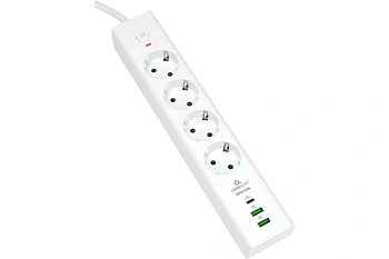 Сетевой фильтр Гарнизон, 2м, 4розети, 2xUSB/1xType-C, white (EPS-OP-4-CU2-W-2) Сетевой фильтр Гарнизон, 2м, 4розети, 2xUSB/1xType-C, white (EPS-OP-4-CU2-W-2)