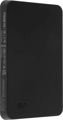 Внешний SSD Silicon Power, PSD Stream S05, 512GB, Black (SP512GBPSDS05SAK)