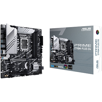 Материнская плата ASUS PRIME Z790M-PLUS D4, Z790, 1700 BOX (PRIME Z790M-PLUS D4) Материнская плата ASUS PRIME Z790M-PLUS D4, Z790, 1700 BOX (PRIME Z790M-PLUS D4)